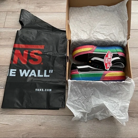 Vans Rainbow Glitter Old Skool Stacked Sneaker - Picture 3 of 15